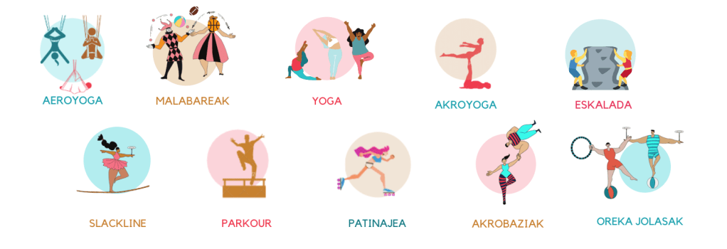 escuela de equilibrio y circo actividades de equilibrio
oreka jarduerak